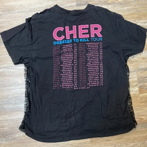 Cher Concert T-Shirt - Women's Size Large - 2014 Dressed To Kill Tour - Picture 2 of 3